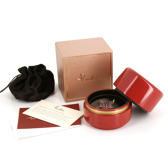 Ciondolo Pomellato Sirène in oro rosa e tormaline rosa - Detail D2