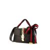 Bolso de mano Gucci Sylvie modelo pequeño en cuero negro - 00pp thumbnail