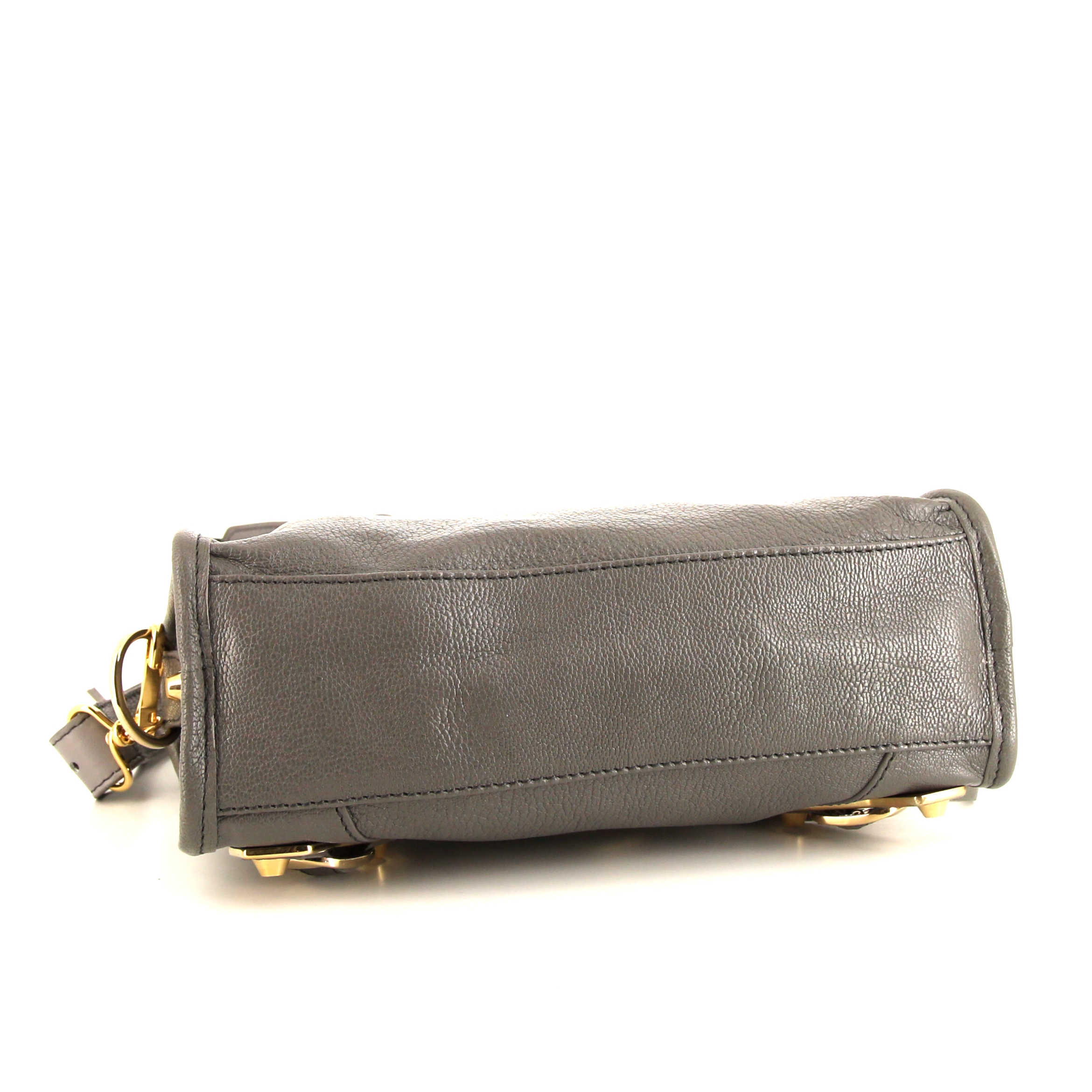 Balenciaga Metallic Edge shoulder bag in grey leather - Detail D5
