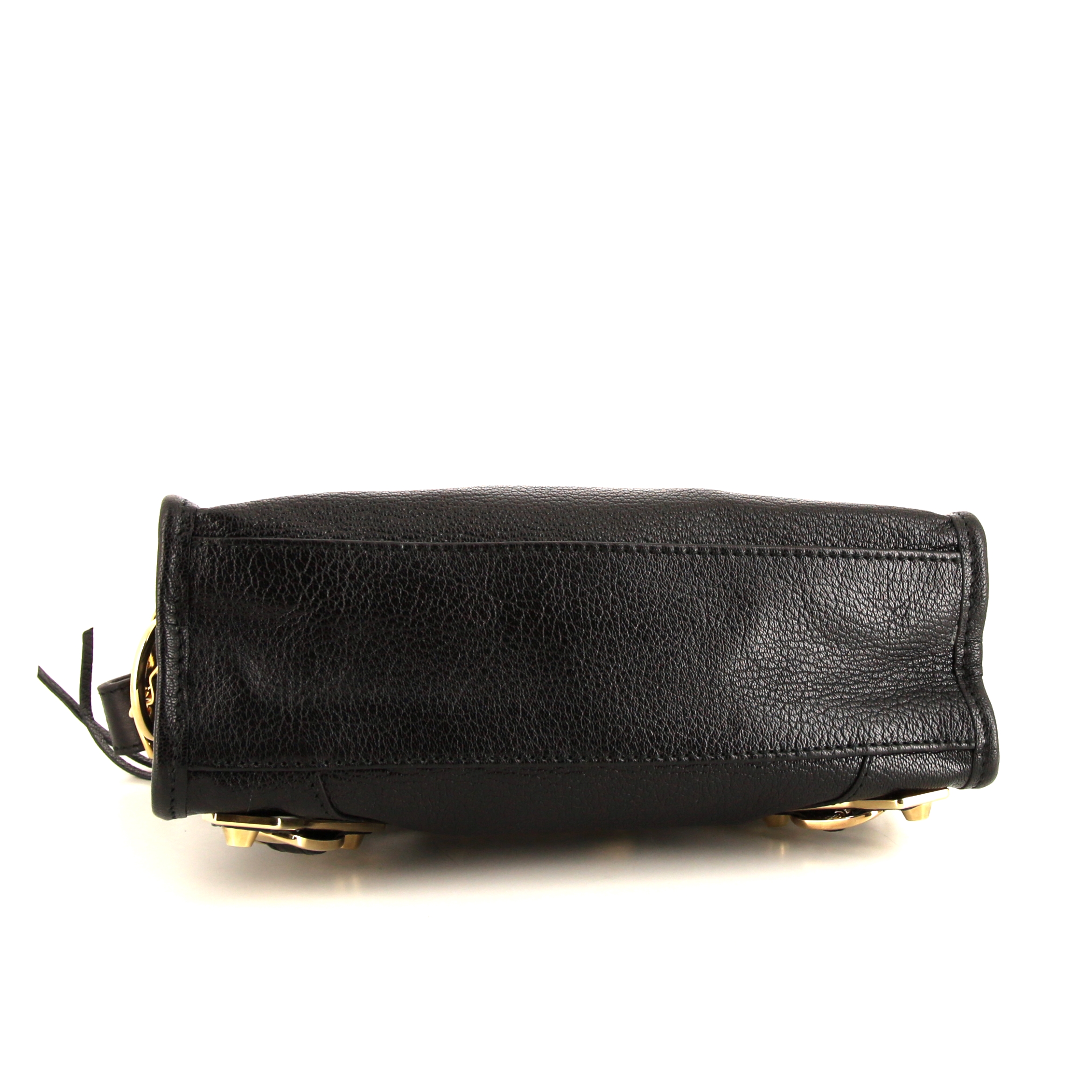 Balenciaga Metallic Edge shoulder bag in black leather - Detail D5