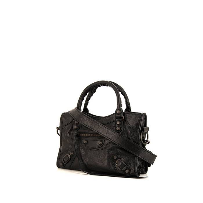Balenciaga Classic Metallic Edge City Shoulder Bag Black In Sheepskin With  Goldtone US  xn90absbknhbvgexnp1ai443