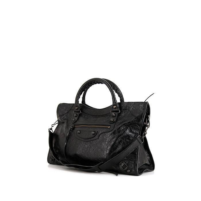 Balenciaga Classic City handbag in black leather - 00pp