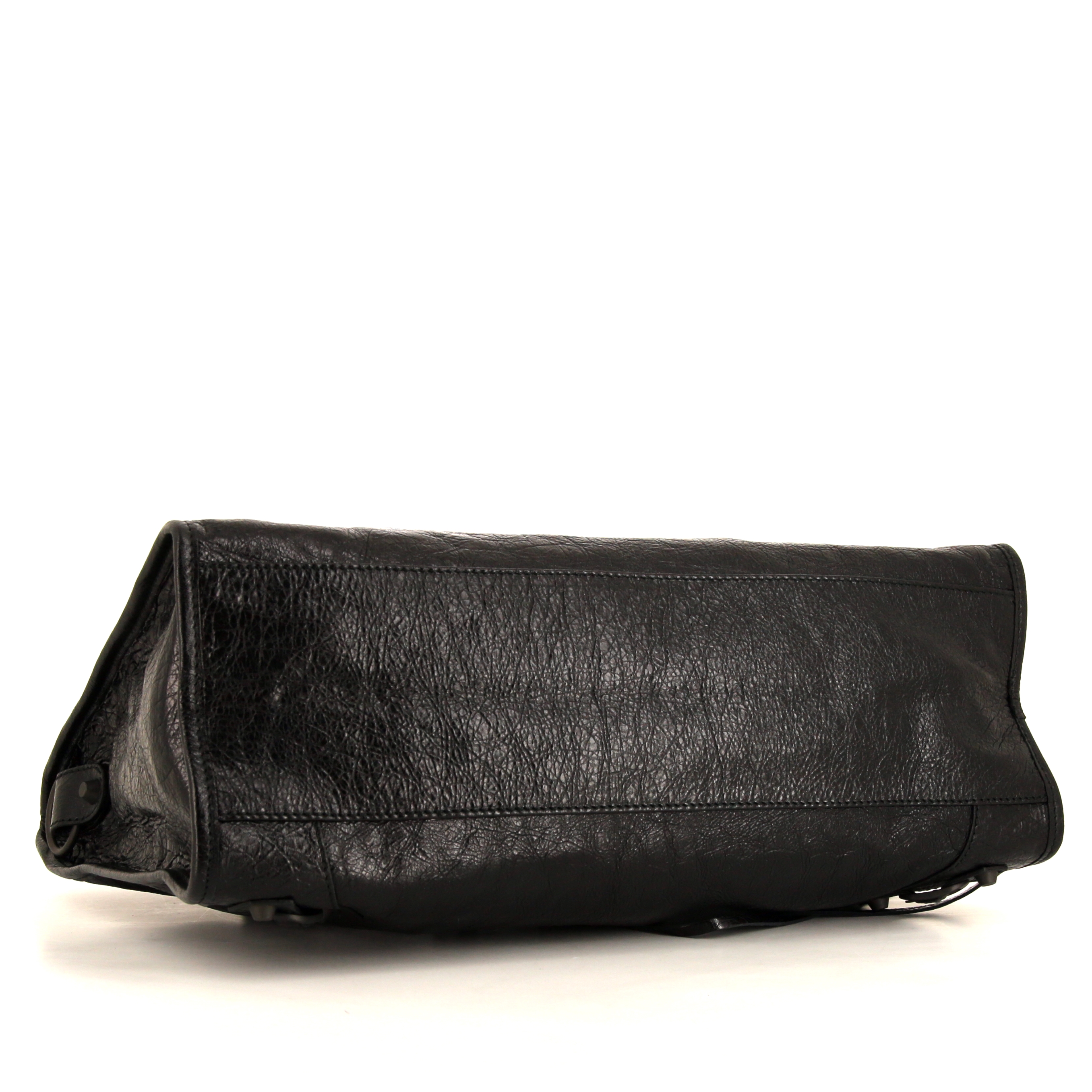 Balenciaga Classic City handbag in black leather - Detail D5