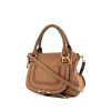 Chloé handbag in beige grained leather - 00pp thumbnail