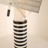 Mario Botta, "Shogun" table lamp, in white and black enamelled metal and white lacquered perforated steel sheet, Artemide edition, creation of 1986, 1990s edition - Detail D2 thumbnail