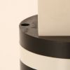 Mario Botta, lampe de table "Shogun", en métal émaillé blanc et noir et tôle d'acier perforé laqué blanc, édition Artemide, création de 1986, édition des années 1990 - Detail D3 thumbnail