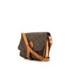 Louis Vuitton Cartouchiére messenger bag in brown monogram canvas and natural leather - 00pp thumbnail