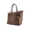 Louis Vuitton handbag in ebene damier canvas and brown leather - 00pp thumbnail