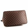 Louis Vuitton handbag in ebene damier canvas and brown leather - Detail D4 thumbnail