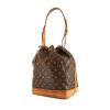 Louis Vuitton grand Noé shopping bag in brown monogram canvas and natural leather - 00pp thumbnail