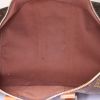 Bolsa de viaje Louis Vuitton Keepall 45 en lona Monogram marrón y cuero natural - Detail D2 thumbnail