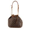 Louis Vuitton petit Noé shopping bag in monogram canvas and natural leather - 360 thumbnail