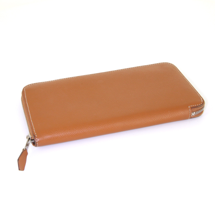 Billetera Hermès  Azap en cuero epsom color oro - Detail D4