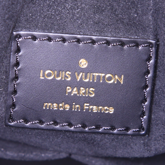 Sac à main Louis Vuitton Speedy Editions Limitées en toile monogram marron et cuir épi vert - Detail D3