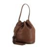 Gucci bag in brown grained leather - 00pp thumbnail