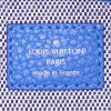 Louis Vuitton Dora bag in blue grained leather - Detail D4 thumbnail