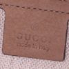 Bolso de mano Gucci en ante marrón y piel de pitón marrón - Detail D3 thumbnail