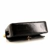 Chanel Vintage small shoulder bag in black patent quilted leather - Detail D4 thumbnail