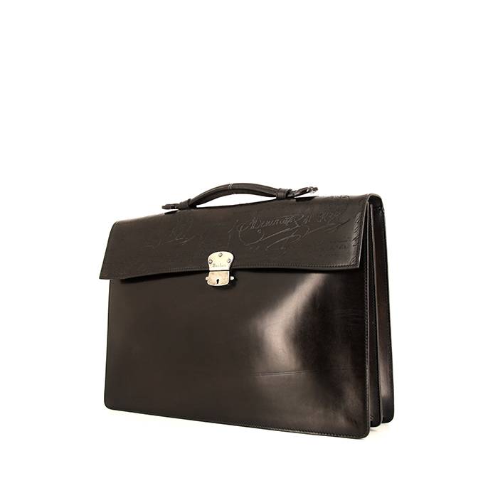 Berluti Ecritoire briefcase in ebene leather