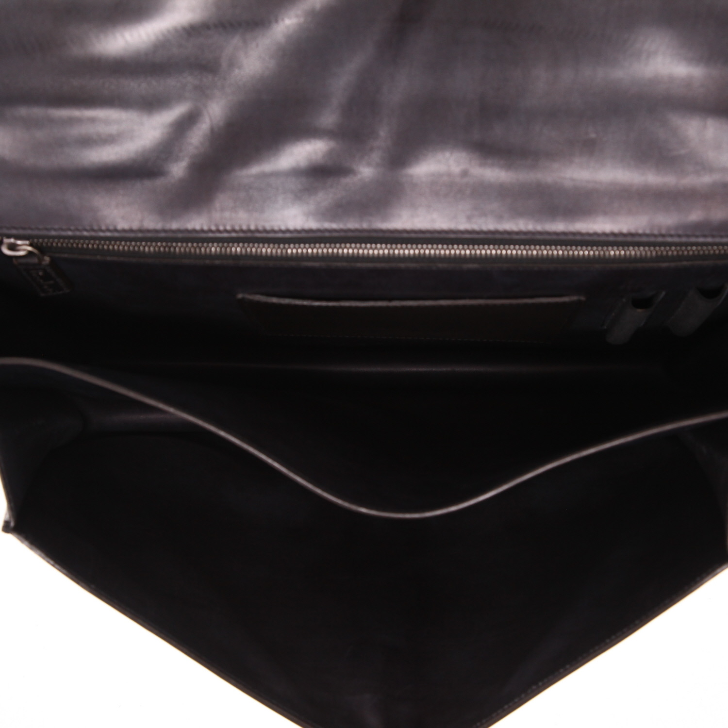 Porte-documents Berluti Ecritoire en cuir ébène - Detail D3