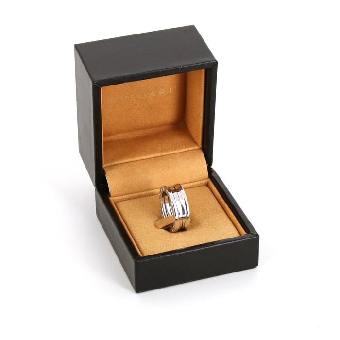 Bulgari B.Zero1 medium model ring in white gold - Detail D2