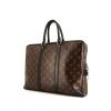 Louis Vuitton Voyage briefcase in brown monogram canvas and black leather - 00pp thumbnail