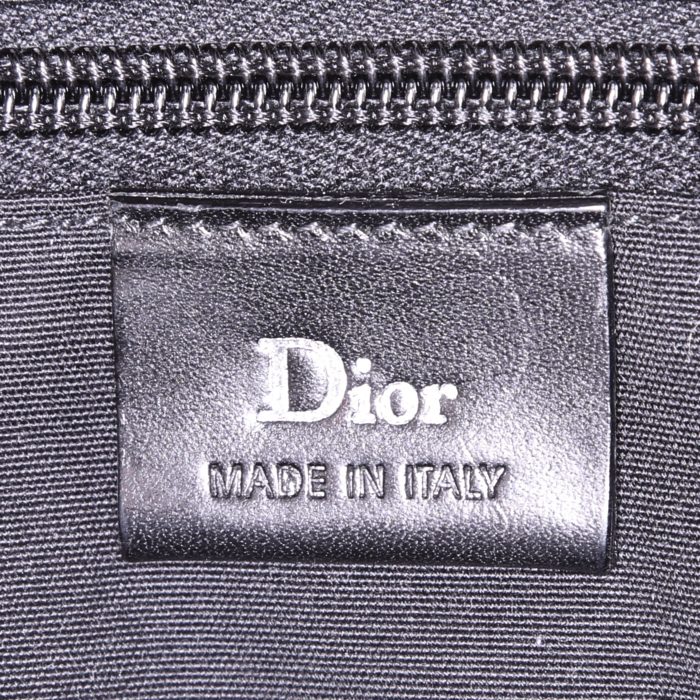 Bolso bandolera Dior en cuero negro - Detail D3