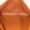 Pochette Hermes Rio en crin de cheval tressé beige et cuir marron - Detail D2 thumbnail