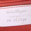 Salvatore Ferragamo handbag in denim canvas and white leather - Detail D3 thumbnail
