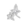 Anello Boucheron Lierre de Paris modello piccolo in oro bianco e diamanti - 00pp thumbnail