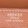 Hermes Kelly 35 cm handbag in gold Courchevel leather - Detail D4 thumbnail