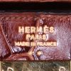 Sac à main Hermes Kelly 32 cm en crocodile niloticus marron - Detail D3 thumbnail