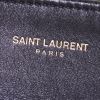 Saint Laurent shopping bag in black leather - Detail D3 thumbnail