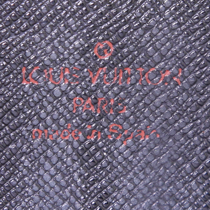 Billetera Louis Vuitton Sarah en cuero Epi negro - Detail D3