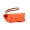 Hermès key-ring in orange leather - Detail D1 thumbnail