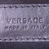 Borsa a tracolla Versace in pelle nera con motivo - Detail D3 thumbnail