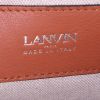Pochette Lanvin in pelle marrone con motivo - Detail D3 thumbnail