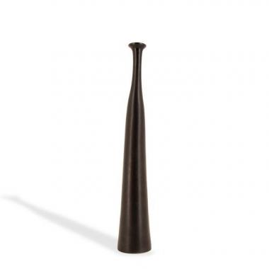 Jacques & Dani Ruelland, bouteille en céramique émaillée noir, non signée