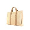Shopping bag Hermes Toto Bag - Shop Bag modello grande in tela beige e marrone - 00pp thumbnail