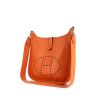 Hermes Evelyne small model shoulder bag in orange epsom leather - 00pp thumbnail
