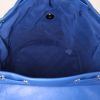 Chanel Timeless backpack in blue quilted leather - Detail D3 thumbnail
