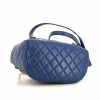 Chanel Timeless backpack in blue quilted leather - Detail D5 thumbnail