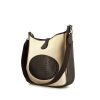 Evelyne shoulder bag in beige canvas and brown leather - 00pp thumbnail