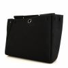 Hermes Herbag shoulder bag in black canvas and black leather - Detail D1 thumbnail