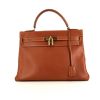 Hermes Kelly 32 cm handbag in gold Courchevel leather - 360 thumbnail