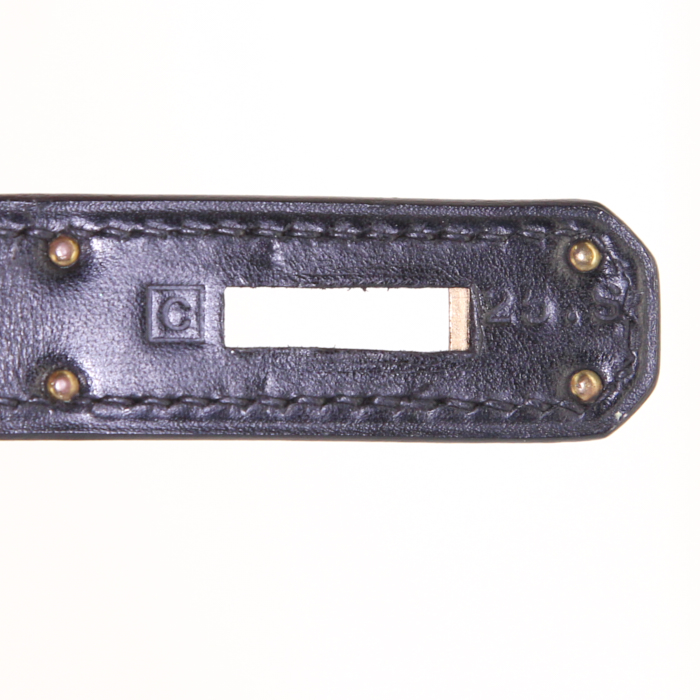 Hermes Kelly 32 cm handbag in black box leather - Detail D5
