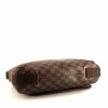 Louis Vuitton Brooklyn shoulder bag in ebene damier canvas and brown leather - Detail D4 thumbnail