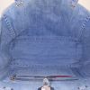 Valentino Rockstud trapeze handbag in blue denim - Detail D3 thumbnail