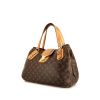 Bolso de mano Louis Vuitton Griet Mirage en lona Monogram marrón y cuero natural - 00pp thumbnail