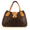 Louis Vuitton Griet Mirage handbag in brown monogram canvas and natural leather - 360 thumbnail